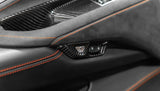 Corvette C8 Carbon Fiber Door Lock Trim Overlays