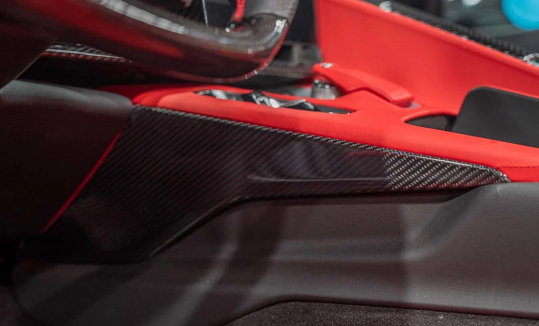 2020–2025 Chevrolet Corvette C8 Carbon Fiber Center Console Side Trim