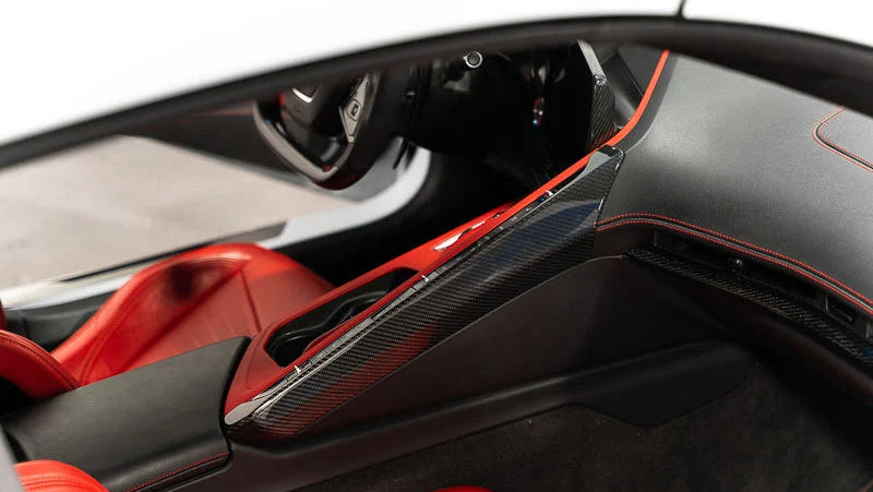 C8 Corvette Carbon Fiber Upper Right Center Console Trim (2020–2025)