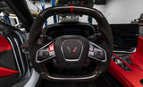 2020–2023 C8 Corvette Stingray Carbon Fiber Steering Wheel Button Covers – 4PC