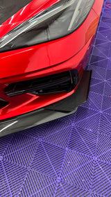 2020–2027 Corvette C8 Stingray Z07-Style Dry Carbon Fiber Front Splitter & Canards