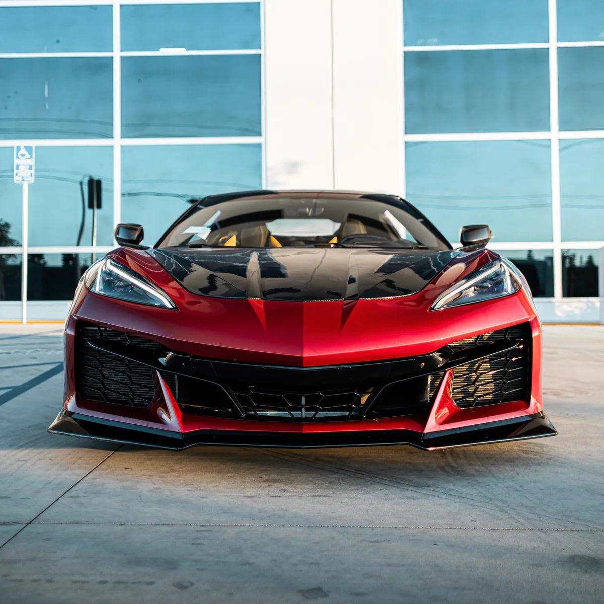2020–2026 Corvette C8 Stingray to Z06 Track Package 15-Piece Full Front Bumper Conversion Kit