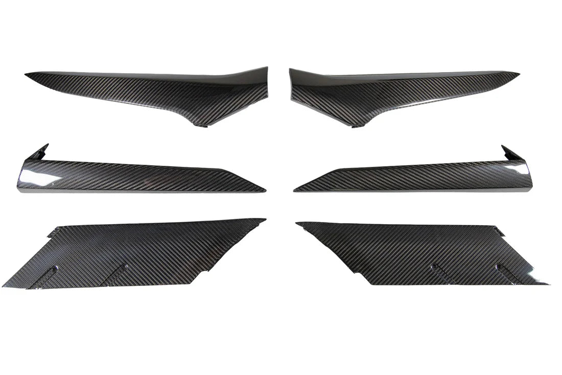 Carbon Fiber Door and Quarter Panel Trim Package for C8 Z06