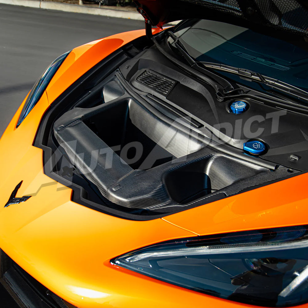 2025–2026 Corvette C8 ZR1 / ZR1X ZTK Functional Dry Carbon Fiber Air Extractor Kit – Double-Sided 3-Piece