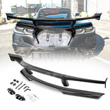 2020-2026 C8 Corvette Stingray ZR1 ZTK Alerón trasero de fibra de carbono brillante de 1 pieza