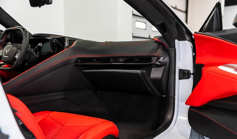 C8 Corvette Carbon Fiber Glovebox Cover