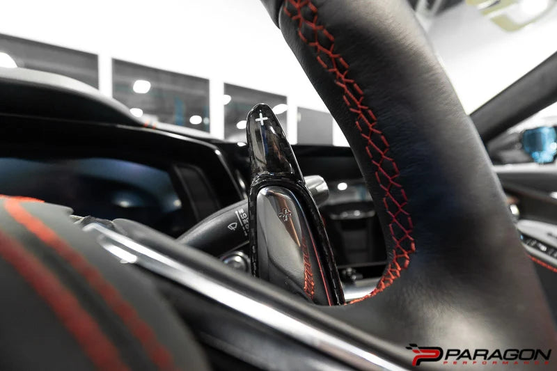 Corvette C8 Stingray Carbon Fiber Paddle Shifter Extenders