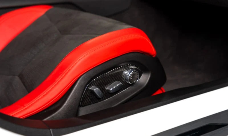 Corvette C8 Carbon Fiber Seat Adjuster Trim Overlay