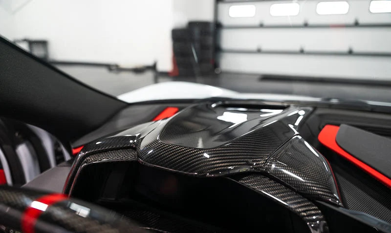 C8 Corvette Carbon Fiber HUD Dashboard Center Cover