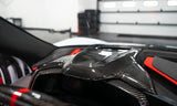 C8 Corvette Carbon Fiber HUD Dashboard Center Cover