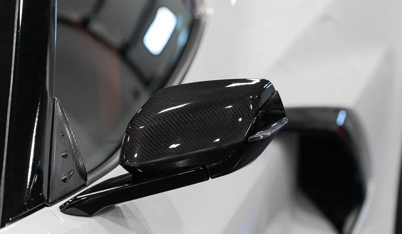 Carbon Fiber Replacement Mirror Covers for C8 Corvette