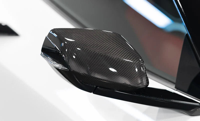 Carbon Fiber Replacement Mirror Covers for C8 Corvette
