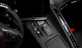 C8 Corvette Red Carbon Fiber Mode Selector Trim Overlay