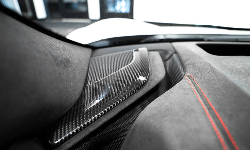 C8 Corvette Carbon Fiber Dashboard Speaker Trim - Driver & Passenger Side (2020+)
