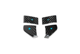 2020–2023 C8 Corvette Stingray Carbon Fiber Steering Wheel Button Covers – 4PC