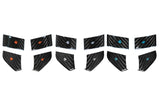 2020–2023 C8 Corvette Stingray Carbon Fiber Steering Wheel Button Covers – 4PC