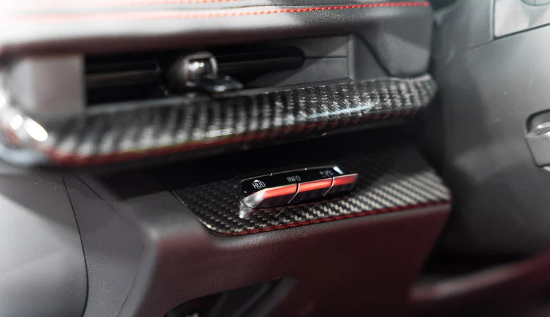 2020+ Corvette C8 Carbon Fiber HUD Button Cover