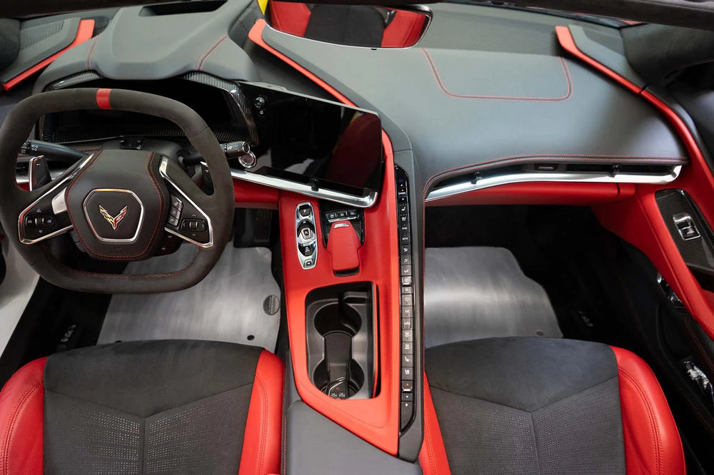 Corvette C8 Aluminum Floor Mats / Track Mats (2020+)