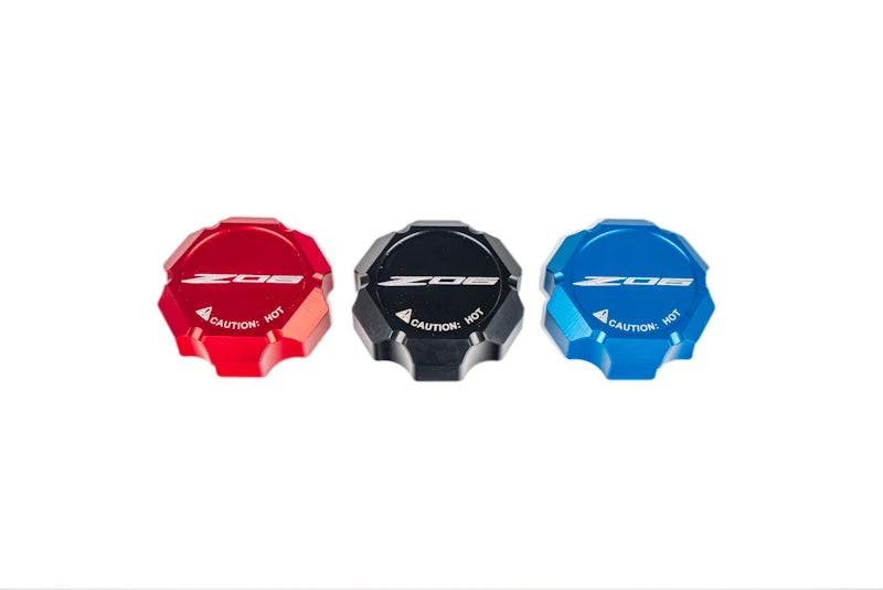 C8 Corvette Billet Coolant Cap Cover – Black, Blue or Red (2020+)