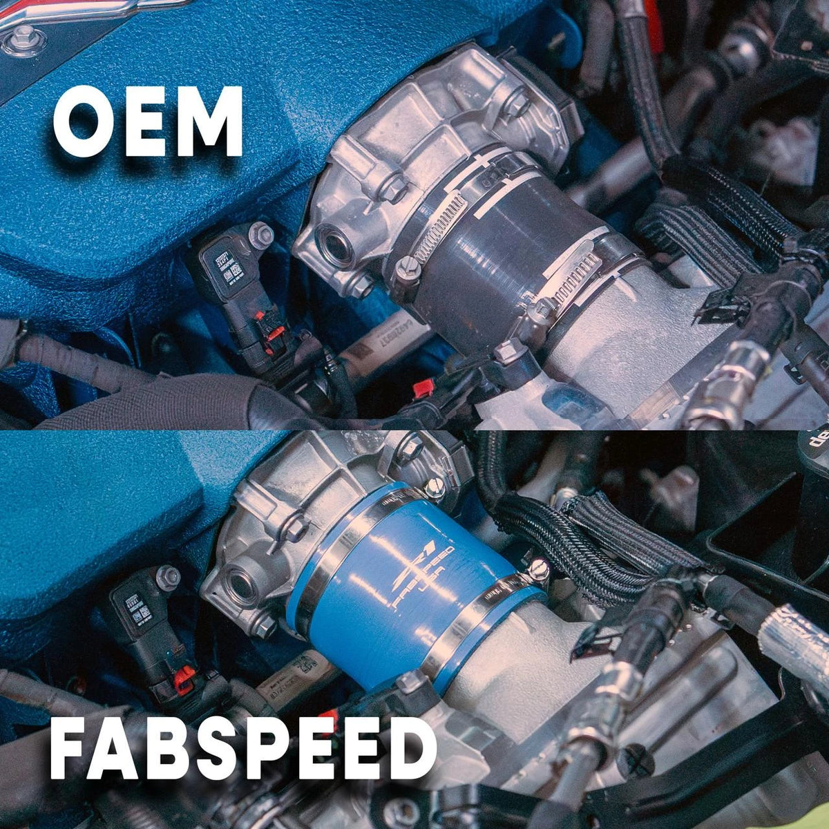 2025+ Chevrolet Corvette C8 ZR1 Fabspeed 5-Ply Silicone Boost Hoses