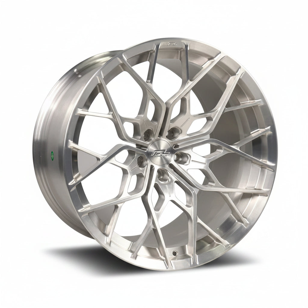 Forgedlite MC21 Brushed Aluminum Forged Wheels (20x10 Front / 21x13 Rear)
