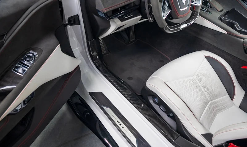 C8 Corvette Carbon Fiber Inner Door Sill Panels