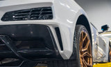 C8 Corvette Z06 / E-Ray Carbon Fiber Rear Diffuser Vent Covers