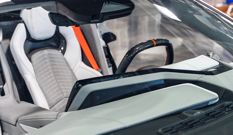 2026+ Corvette C8 Carbon Fiber Dashboard Screen Side Panel Trim