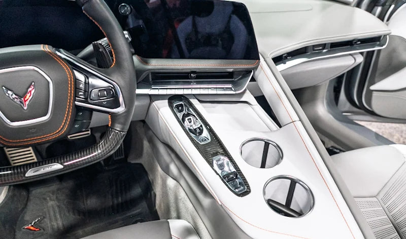 2026+ Corvette C8 Carbon Fiber PRND Transmission Control Trim