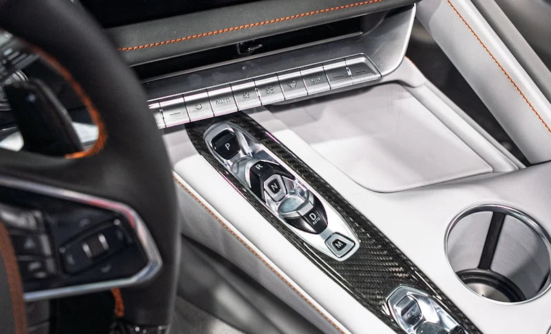 2026+ Corvette C8 Carbon Fiber PRND Transmission Control Trim