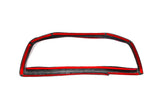2020–2025 Corvette C8 Red Carbon Fiber Gauge Cluster Trim Overlay