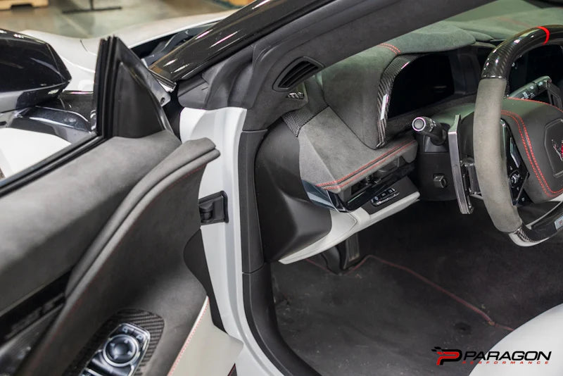 Corvette C8 Carbon Fiber Dashboard Side Covers (Driver & Passenger)
