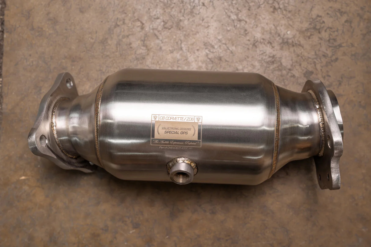 Valvetronic Chevy Corvette C8 / C8 Z06 400 Cell Catted Downpipes
