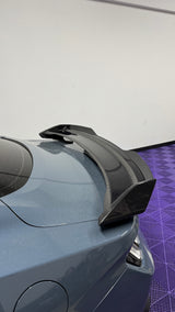 Alerón trasero de carbono brillante de 2 piezas para Ford Mustang S650 Dark Horse 2024+