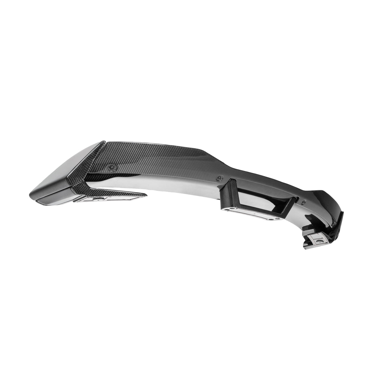 Alerón trasero de carbono brillante de 2 piezas para Ford Mustang S650 Dark Horse 2024+