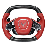 Volante de fibra de carbono para Corvette C8 - Personalizable
