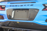 Base de matrícula de fibra de carbono Chevrolet Corvette C8 Z06