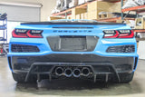 Base de matrícula de fibra de carbono Chevrolet Corvette C8 Z06