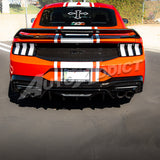 Difusor Trasero Negro Brillante para Ford Mustang Dark Horse 2024+ con Cuatro Salidas