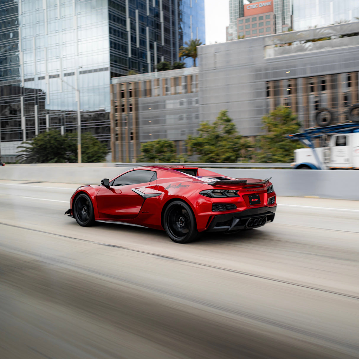 2020-2026 Corvette C8 Euro Smoke Style LED Taillights Amber Sequential Pair