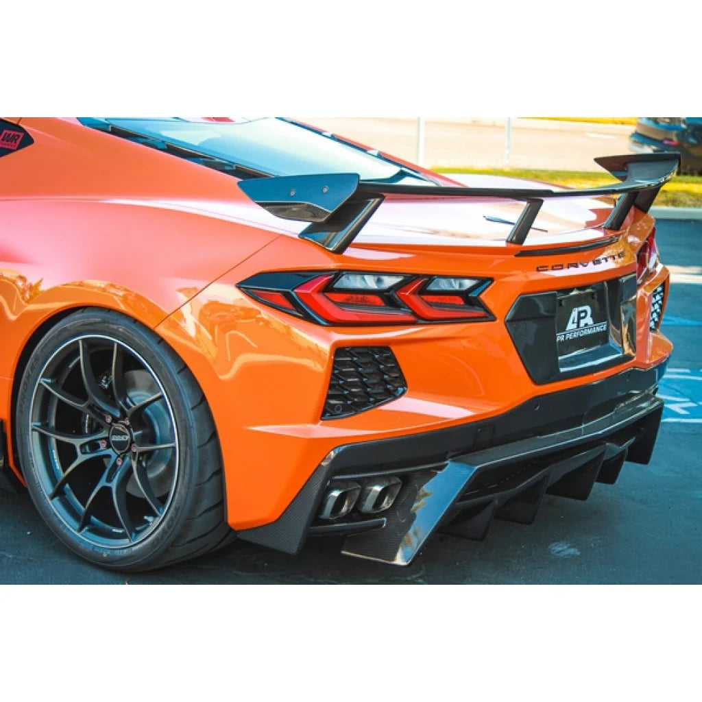 Soporte de matrícula de fibra de carbono para Corvette C8
