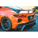 Soporte de matrícula de fibra de carbono para Corvette C8