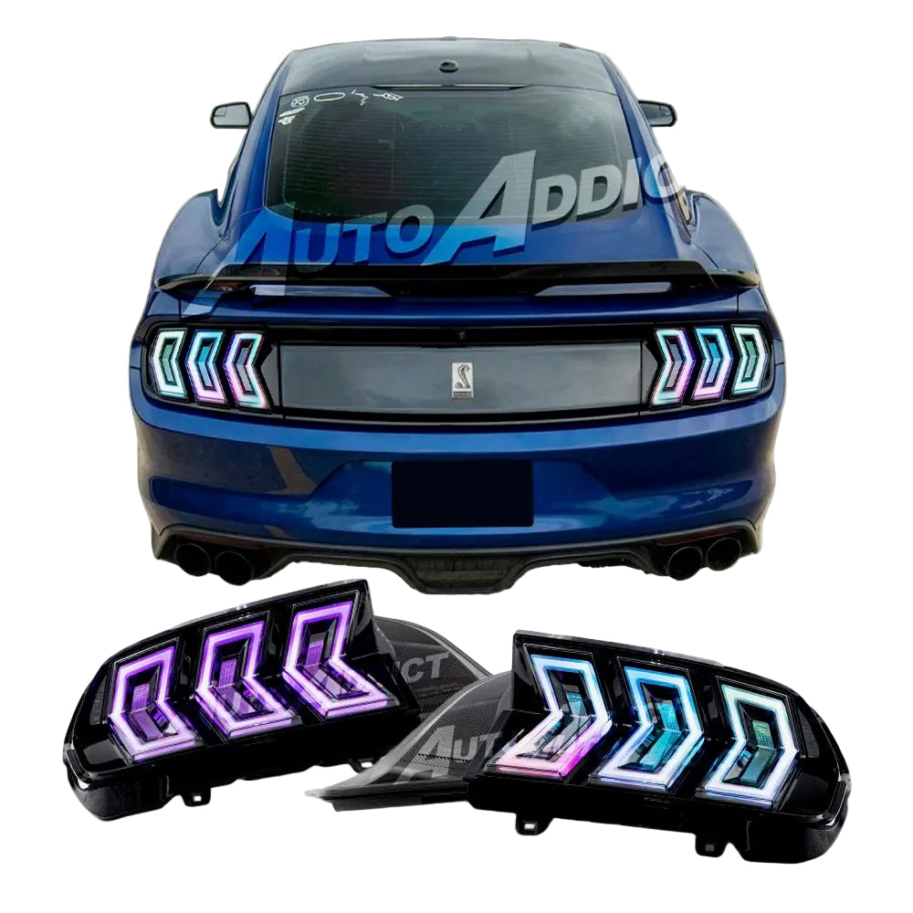 Luces Traseras RGB Heritage-X™ Mustang S550 2015-2023 Intermitente Ámbar Secuencial con Animación