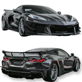 2020–2024 Corvette C8 Deluxe Wide Track Package – Full Carbon Fiber Kit (Bumper to Bumper)