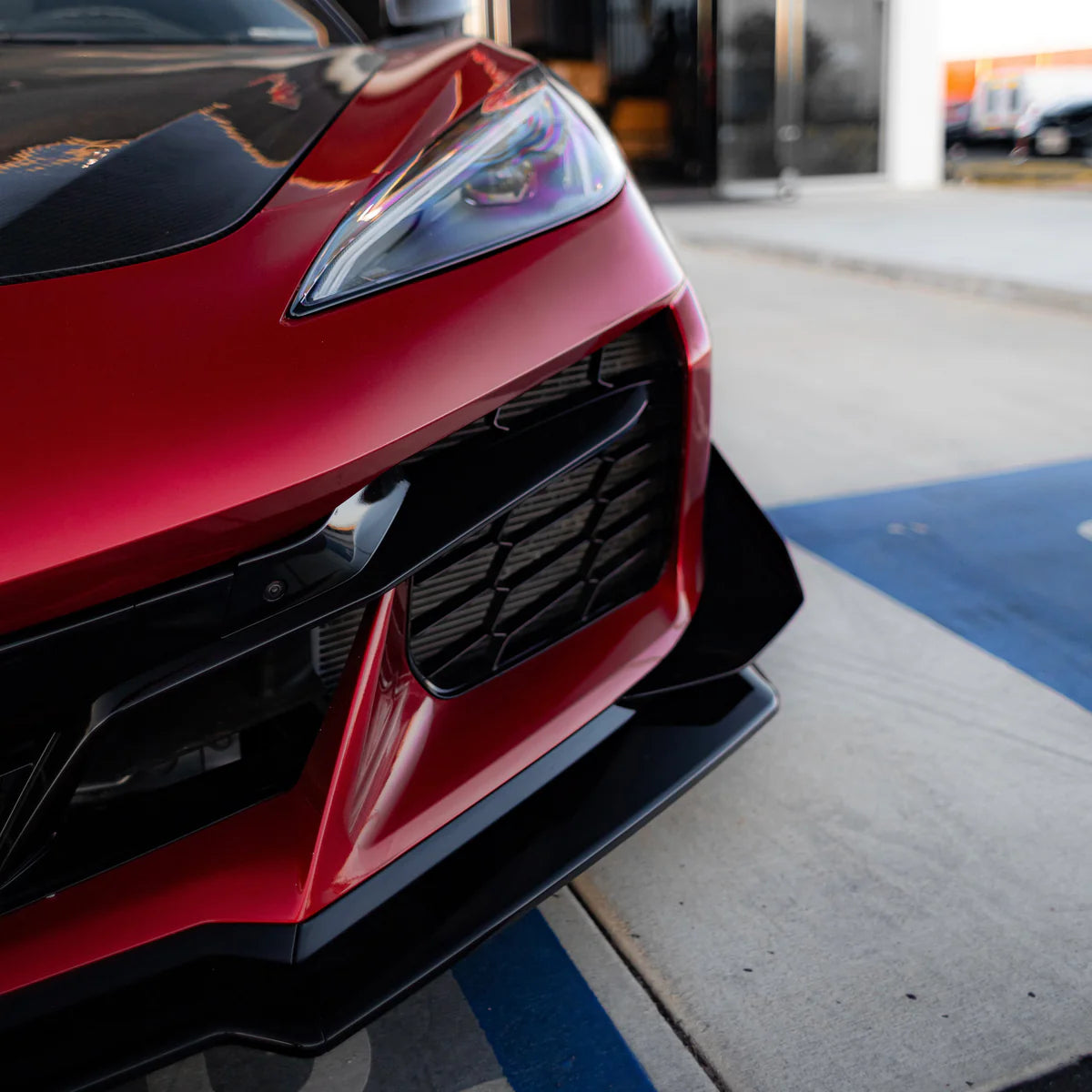 2020–2026 Corvette C8 Stingray to Z06 Track Package 15-Piece Full Front Bumper Conversion Kit