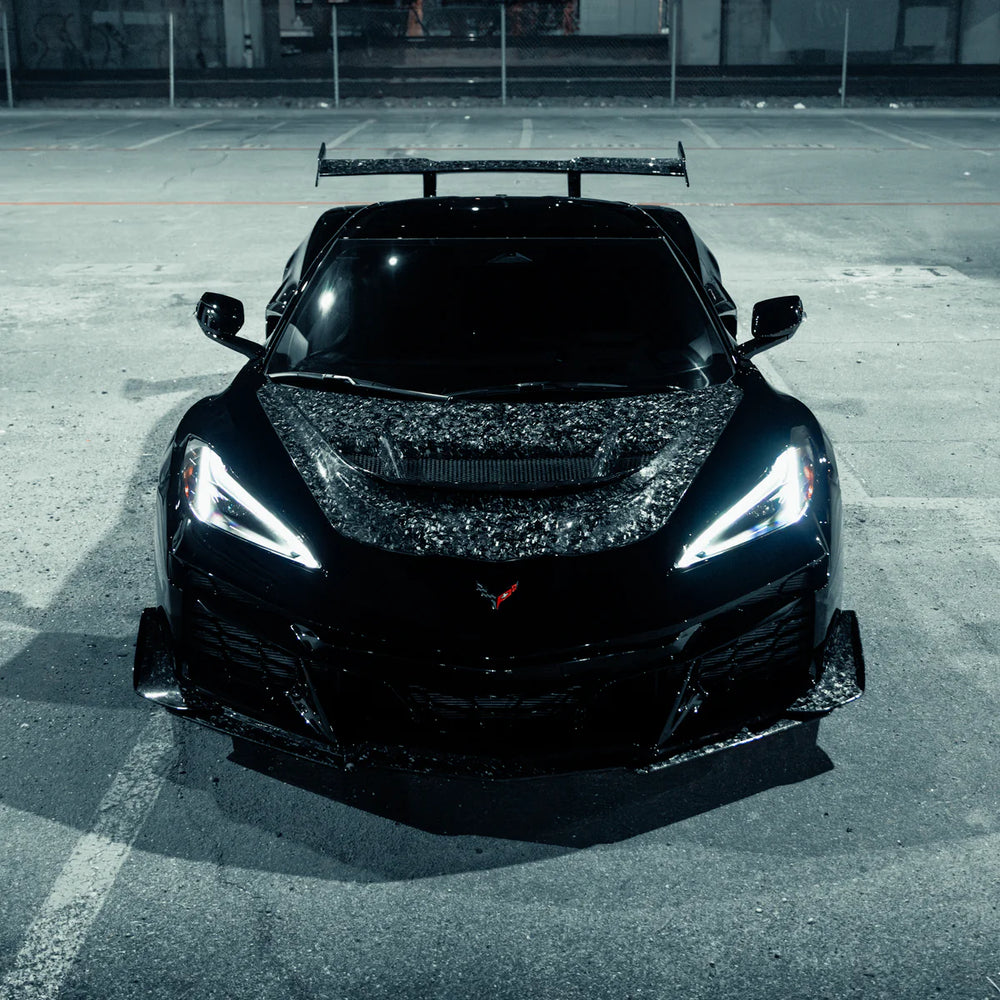 2020–2026 Corvette C8 Carbon Quiet Racing ZR1 ZTK Forged Carbon Fiber Aero Kit for Z06/E-Ray