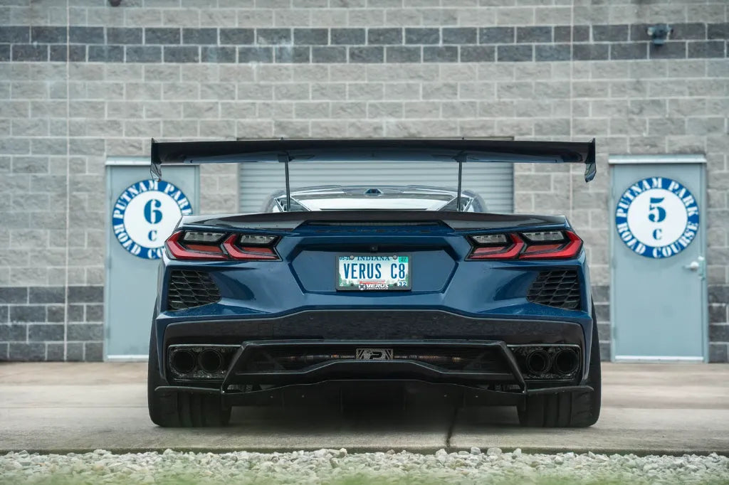 Verus Engineering WCW Swan Neck Carbon Fiber Rear Wing Kit - C8 Stingray & Z06