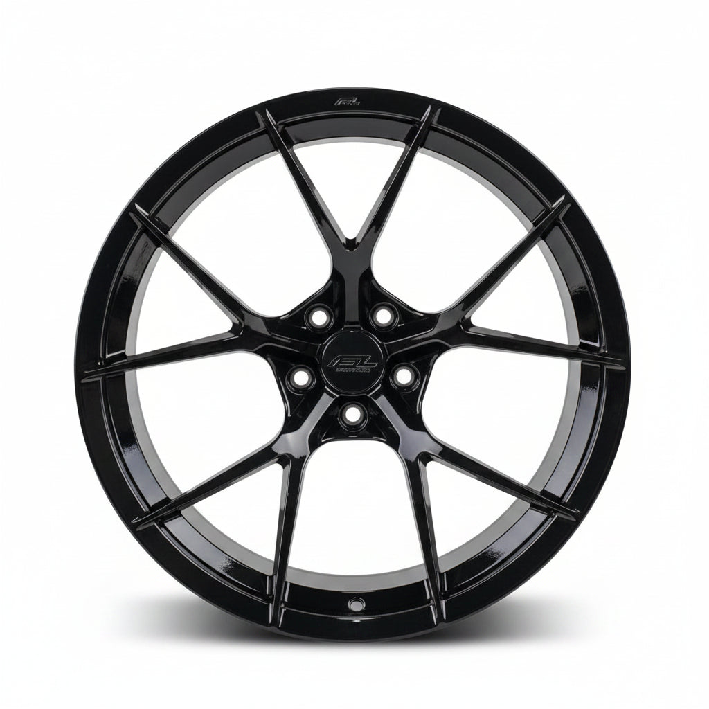 Forgedlite MC5 Gloss Black Forged Wheels (20x10 Front / 21x13 Rear)
