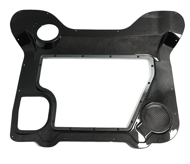 Corvette C8 Convertible Clear Engine Cover with Carbon Fiber Surround