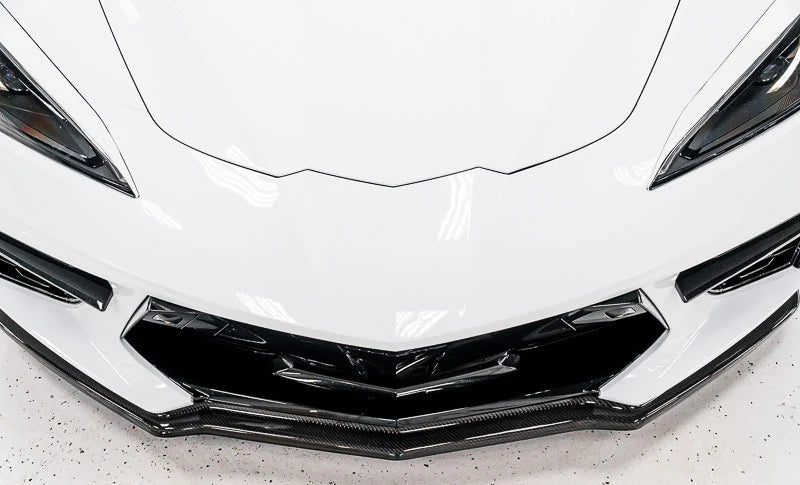 Corvette C8 Stingray Carbon Fiber Z51 Style Front Splitter – 3-Piece